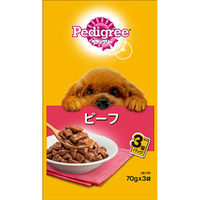 マースジャパン ペディグリー　成犬用　ビーフ７０ｇ×３袋 4902397840626 1セット（24個入り）（直送品）