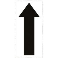 ユニット カッティング矢印 方向表示 黒 大 427-31 1組(10枚) 164-4538（直送品）