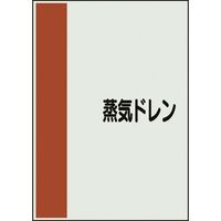 ユニット 配管識別シート 矢印なし 横 蒸気ドレン 中 408-44 1枚 164-4569（直送品）