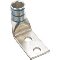 PANDUIT 銅製圧縮端子 2穴 電線サイズ AWG6 取付穴サイズ 7.9mm 取付穴間隔 25.4mm バレル角度 90度 LCDX6（直送品）