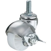 ハンマーキャスター ハンマー ねじ込み式W3/8 旋回式ナイロン車輪ストッパー付 40515A