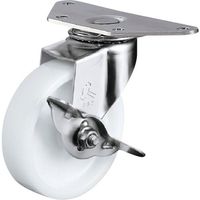 ハンマーキャスター ハンマー Eオールステンレスコーナー 旋回式ナイロン車輪ストッパー付 215S0E