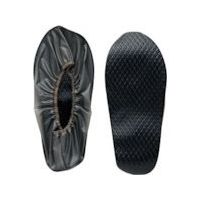シモン 靴カバー オーバーシューズ 黒 LL OVERSHUES-B-LL 1セット(10組) 816-6303（直送品）