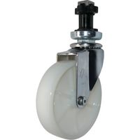 ハンマーキャスター ハンマー パイプ差込み旋回式ナイロン車輪 100mm φ38用 4202EN-N100 1個 814-3079（直送品）