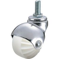 ハンマーキャスター ハンマー ねじ込み式W3/8 旋回式ナイロン車輪 50mm 405A-20N50 1個 814-0426（直送品）