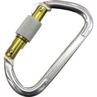 水本機械製作所 水本 アルミカラビナ(環付)(ブルー) 線径11mm A-1449 1個 316-1926（直送品）