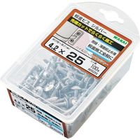 若井産業 WAKAI 板金ビス つや消し黒 バリューパック 4.2×65 BKRK65V 1セット(200本:40本×5パック)（直送品）