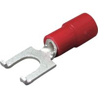 ニチフ端子工業 ニチフ 環境配慮形絶縁被覆付圧着端子 Y形(100P) TMEX 1.25Y-4W-BLK 1パック(100個)（直送品）