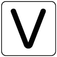 ユニット 配管ステッカー V(大) アルミ 80×80 10枚組 AS.25.22L 1組(10枚) 745-9017（直送品）