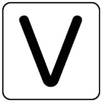 ユニット 配管ステッカー V(小) アルミ 40×40 10枚組 AS.25.22S 1組(10枚) 745-9033（直送品）