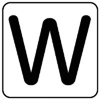 ユニット 配管ステッカー W(大) アルミ 80×80 10枚組 AS.25.23L 1組(10枚) 745-9050（直送品）