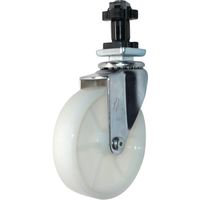 ハンマーキャスター ハンマー パイプ差込み旋回式ナイロン車輪 100mm 角32用 4205EN-N100 1個 814-1229（直送品）