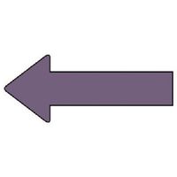 ユニット 配管ステッカー 方向表示 灰紫(小) 30×70 10枚組 AS.23.5S 1組(10枚) 745-7839（直送品）