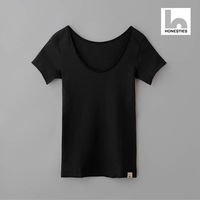 HONESTIES　国産裏表なしＷＯＭＡＮ　Tシャツ/黒/M　1着（直送品）