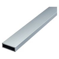 泰豊トレーディング Eggs　アルミ平角管　シルバー　厚み1.2×縦10mm×横15mm×長さ1000mm　1本（直送品）