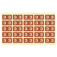 日本ホップス カラーナンバーラベル ラテラル CNL-L03 1袋(10シート)