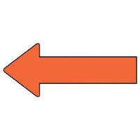 ユニット 配管ステッカー 方向表示 黄赤(中) 40×100 10枚組 AS.23.9M 1組(10枚) 745-7987（直送品）