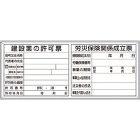 ユニット 薄型許可票小2点表示入パネル 302-60A 1台 167-6084（直送品）