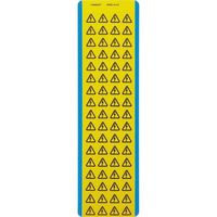 PANDUIT 電気シンボルカードビニルクロス 黒/黄 68マーカー/カード 10カード/パッケージ PESCーHーAT（直送品）