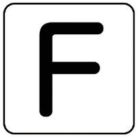 ユニット 配管ステッカー F(大) アルミ 80×80 10枚組 AS.25.6L 1組(10枚) 745-9378（直送品）