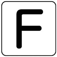 ユニット 配管ステッカー F(小) アルミ 40×40 10枚組 AS.25.6S 1組(10枚) 745-9394（直送品）