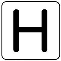 ユニット 配管ステッカー H(大) アルミ 80×80 10枚組 AS.25.8L 1組(10枚) 745-9459（直送品）