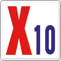 つくし工房 つくし 通り芯表示(カラー鋼板) [X10] J63-X10 1枚 183-3744（直送品）