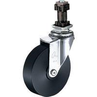 ハンマーキャスター ハンマー パイプ差込み旋回式MCナイロン車輪 100mm 角25用 4204EN-MC100 1個 814-1079（直送品）
