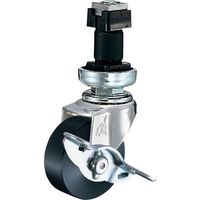 ハンマーキャスター ハンマー パイプ差込み旋回式MCナイロン車輪 50mm φ32用 ストッパー付 4151EN-MC50 1個（直送品）