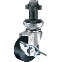 ハンマーキャスター ハンマー パイプ差込み旋回式MCナイロン車輪 50mm φ38用 ストッパー付 4152EN-MC50 1個（直送品）