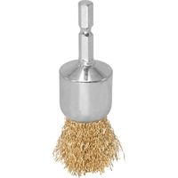 ワールドツール アストロプロダクツ AP 1/4HEX ワイヤーブラシ 真鍮 ペン型 2011000012144 1個 253-6407（直送品）