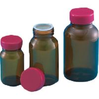 東京硝子器械 TGK 規格瓶 茶 4K 赤Cap栓付37.5mL360本 323-05-84-34 1箱(360本) 191-3364（直送品）