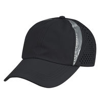 カジメイク 保冷剤ポケット付キャップ フリー ブラック　6528 1個