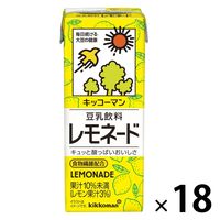 キッコーマン 豆乳飲料 レモネード 200ml 1箱（18本入）