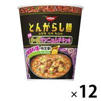 日清のとんがらし麺 甘辛チーズヤンニョムチキン味 12個 日清食品 カップ麺