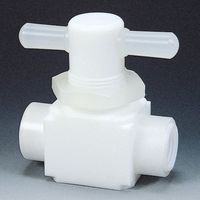 フロンケミカル フッ素樹脂（PTFE）メス二方パネル付バルブ圧入型 RC3 NR0010-004 734-4317（直送品）