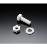 フロンケミカル フッ素樹脂(PTFE)六角ボルト M10 (10個入) NR1663-004 1袋(10個) 735-4860（直送品）