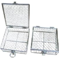 東京硝子器械 TGK 蝶番付バスケット 小 100×100×100H 143-52-42-11 1個 190-9920（直送品）