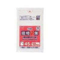 東京硝子器械 TGK 環境袋策 45L 半透明 10枚入 153-23-69-39 1袋(10枚) 190-6848（直送品）