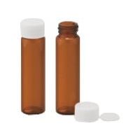 東京硝子器械 TGK ねじ口瓶 茶 Sー07 ソフトロンPP 百本 717-04-05-50 1箱(100本) 185-5204（直送品）