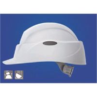 つくし工房 つくし 回転式ヘルメット クルボ 白 3018-W 1個 184-9524（直送品）