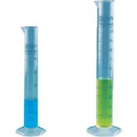 東京硝子器械 TGK メスシリンダー 青目盛 PMP クラスA 500mL 814-22-22-27 1本 185-0703（直送品）