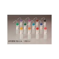 東京硝子器械 TGK NT洗瓶 B型カラーcap スリム400mL 12色入 927-22-23-33 1箱 183-5021（直送品）