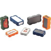 タカチ電機工業 タカチ 耐衝撃シリコンカバー付プラスチックケース LCT145-N-DG 1個 338-3030（直送品）