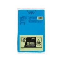 東京硝子器械 TGK 業務用ポリ袋 45L 青 10枚入 153-23-68-81 1袋(10枚) 190-6863（直送品）