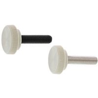 SUNCO ステンレス サムスクリュー(全ネジ 丸型(グレー16 5×15 (3本入) A0-02-4151-0050-0150-00-3（直送品）