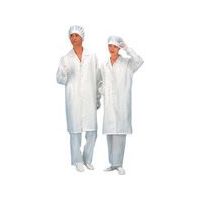 東京硝子器械 TGK 無塵衣 ELー7203B 白 男子用 L 878-25-01-12 1着 184-1234（直送品）