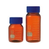 東京硝子器械 TGK ねじ口びん GLS80 茶 青キャップ付 5L 371-05-83-54 1本 184-8280（直送品）