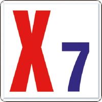 つくし工房 つくし 通り芯表示(カラー鋼板) [X7] J63-X7 1枚 183-8580（直送品）