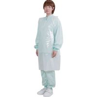 川西工業 川西 ポリエチエプロンエコノミー ホワイト 50枚入り 4440W 1セット(1000枚:50枚×20箱) 853-7686（直送品）